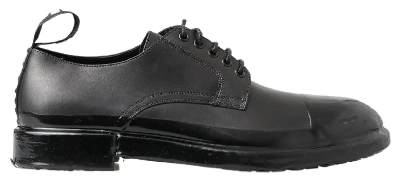 business dress shoes for men-Dolce & Gabbana Elegant Derby Lace-Up Leather Shoes in Men's