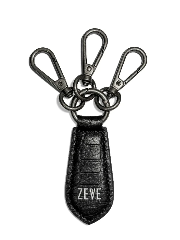 formal slip-on shoes-Zeve Leather Keychain