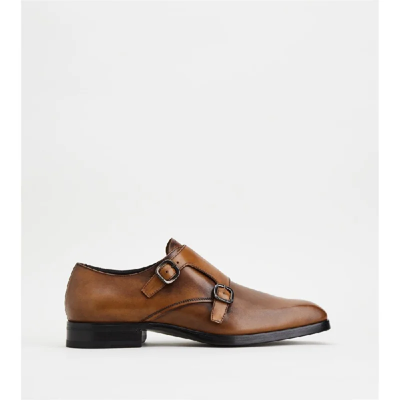 affordable formal shoes for men-Monkstraps in Leather