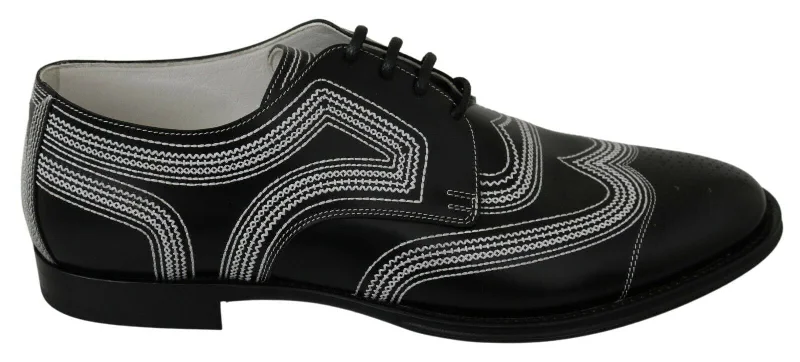 formal shoes for men-Dolce & Gabbana Elegant  Derby Men's Shoes