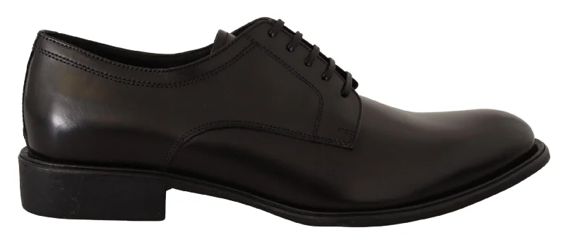 men’s shoes for formal occasions-Dolce & Gabbana Elegant  Leather Formal Derby Men's Shoes