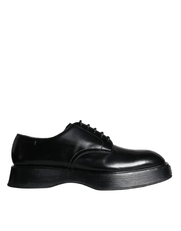 black oxford shoes for men-Dolce & Gabbana  Calf Leather Derby Formal Dress Men's Shoes (Pre-Owned)