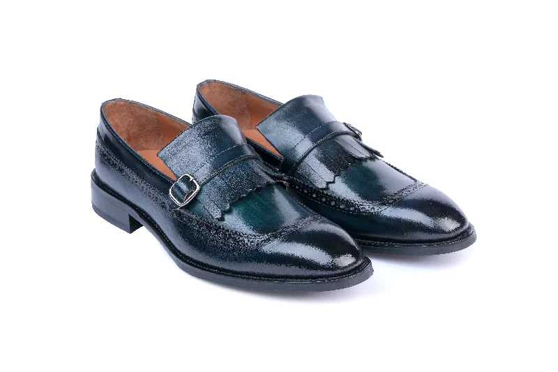 elegant formal shoes for men-Caddy Hand Painted Monk Strap