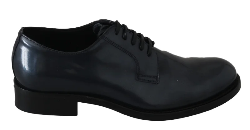 men’s luxury dress shoes for office wear-Dolce & Gabbana Elegant  Leather Derby Dress Men's Shoes