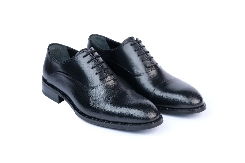 men’s formal shoes with cushioned insole-Gambo Cap Toe Oxford Shoes