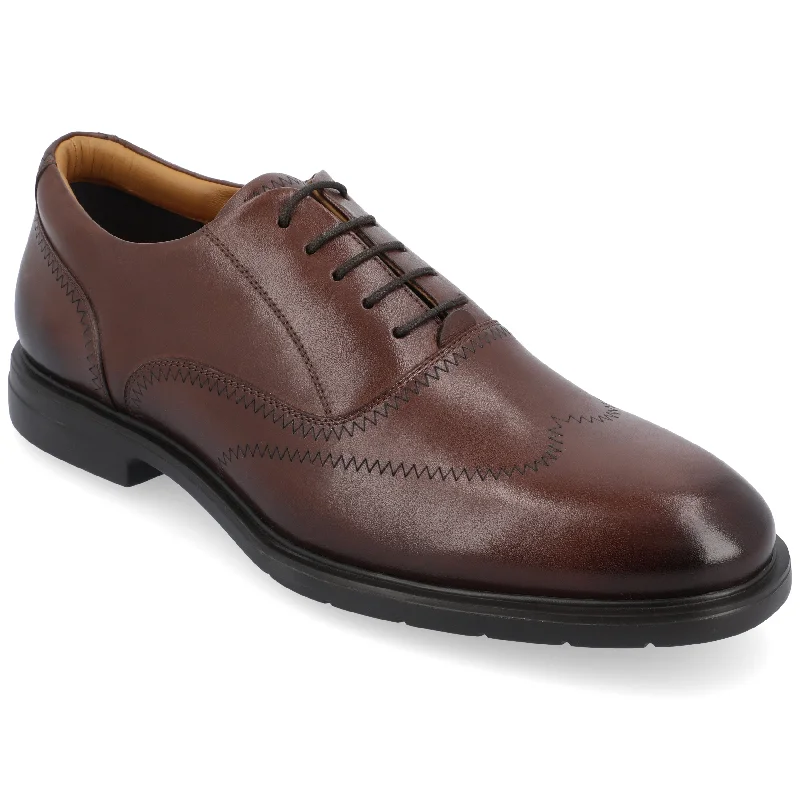 office formal shoes for men-Thomas & Vine Hughes Wide Width Wingtip Oxford