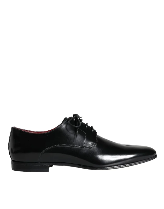 dress shoes for men with arch support-Dolce & Gabbana  Calfskin Leather Derby Dress Men Men's Shoes