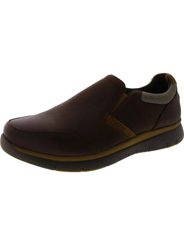 modern dress shoes for men-Mens Slip On Round Toe Loafers