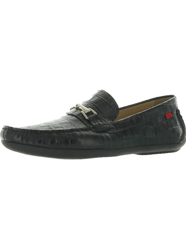 leather loafers for men-PARK AVE 2 Mens Faux Leather Slip On Loafers