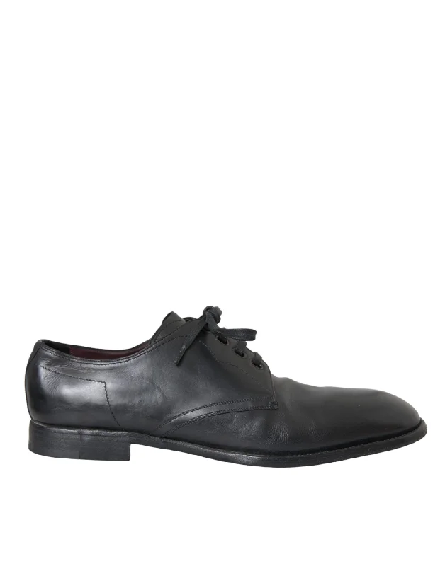 men’s formal shoes for summer-Dolce & Gabbana  Leather Derby Formal Dress Men Men's Shoes