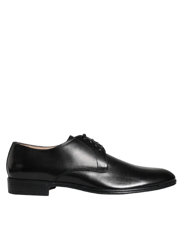 high-quality oxford shoes-Dolce & Gabbana  Leather Derby Formal Dress Men's Shoes