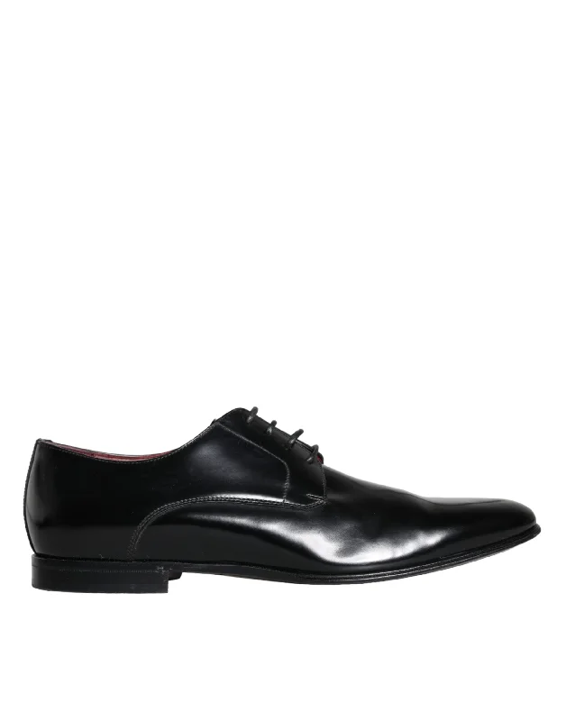 wedding shoes for men-Dolce & Gabbana  Leather Derby Formal Dress Men Men's Shoes (Pre-Owned)