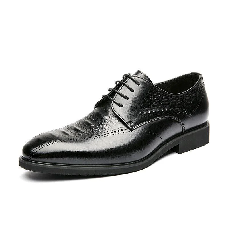 office formal shoes for men-Autumn New Style Carved Hollow Business Dress Shoes Men