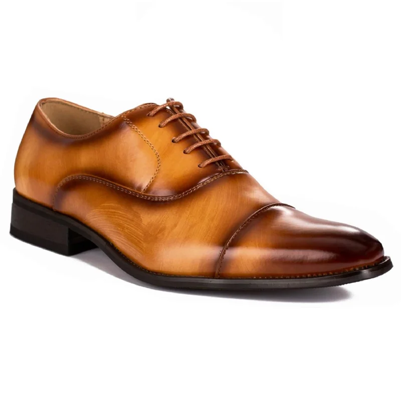 men’s dress shoes for business meetings-Gino Vitale Lace-up Cap Toe Dress Shoes