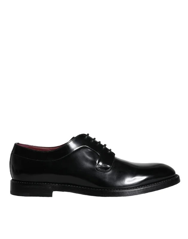 men’s dress shoes with comfort-Dolce & Gabbana  Calfskin Leather Derby Men Dress Men's Shoes