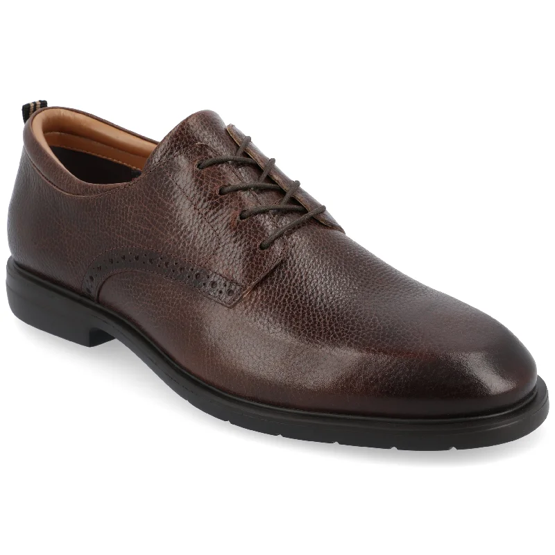 men’s classic formal shoes-Thomas & Vine Stafford Plain Toe Derby