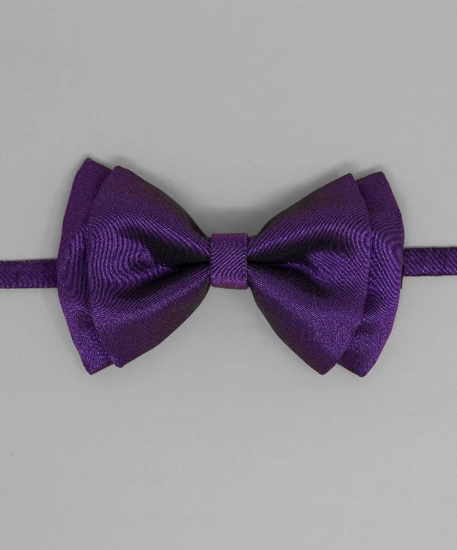 Men's tie for black tie occasions-After 8 Purple Solid Bowtie