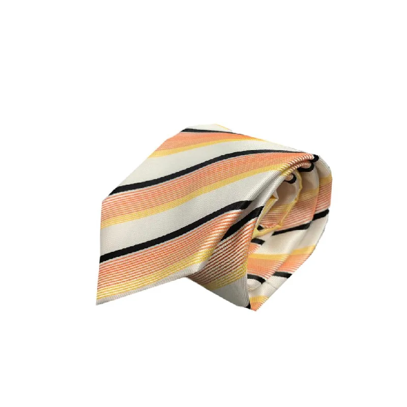 Wht/Yell/Org/Blk Stripes