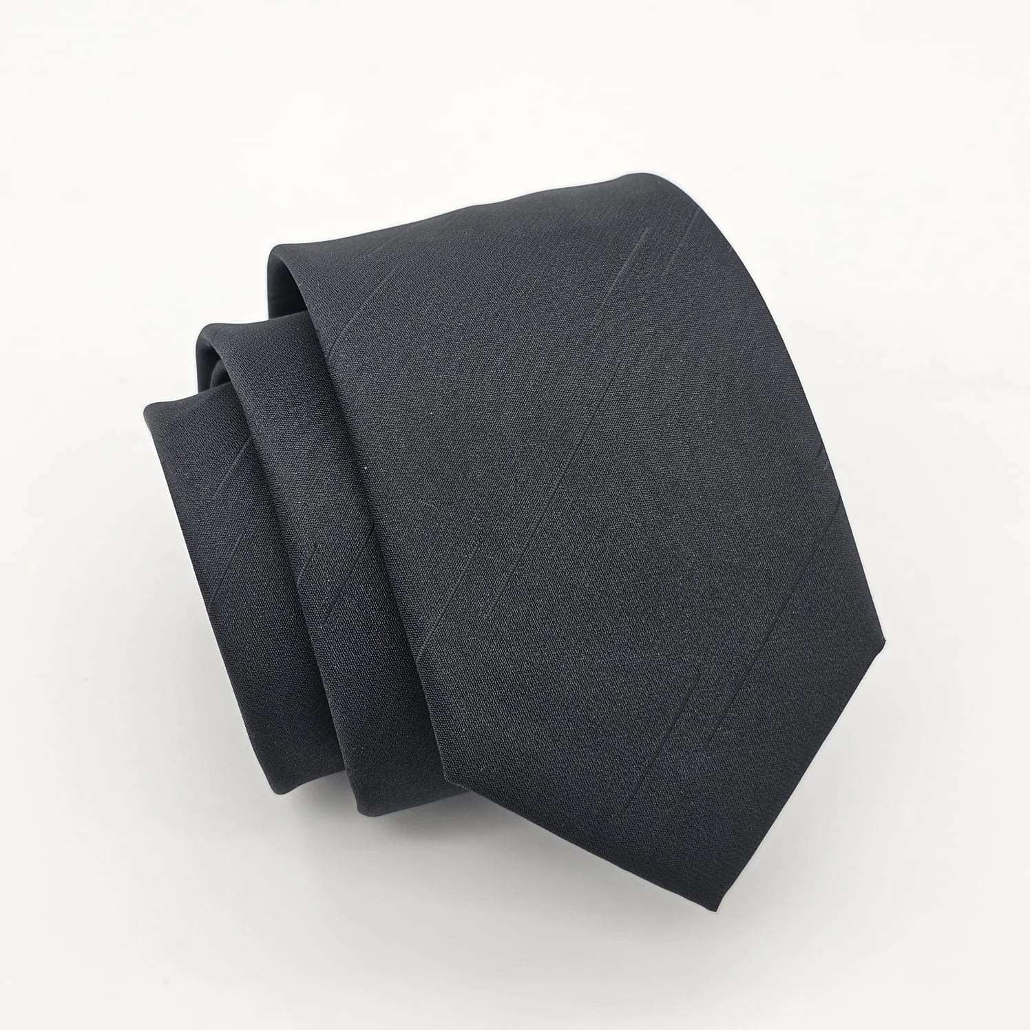 Customizable men's silk tie-Black Lining Tie