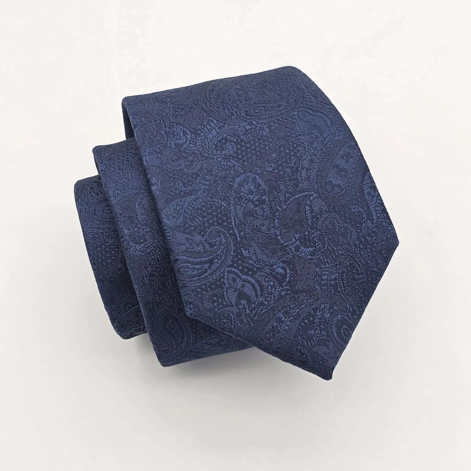 Luxury necktie for men-Blue Blossom Paisley Tie