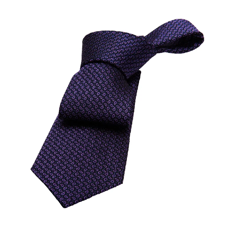 Men's tie for formal occasions-Brentwood Abstract Silk Tie, Navy / Pink