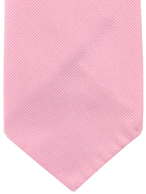 Men's necktie for upscale dining-Cesare Attolini Unlined Tie Pink Grosgrain