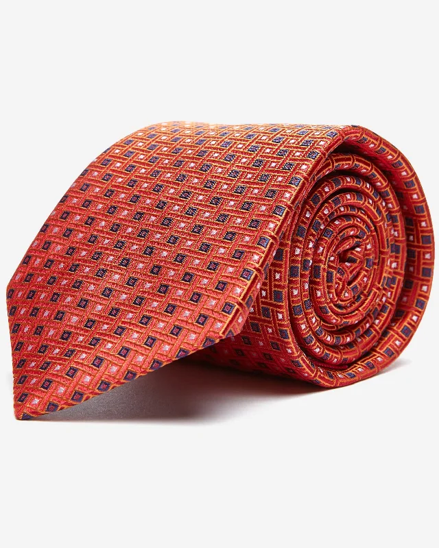 Men's silk tie for wedding season-Clarence Silk Tie