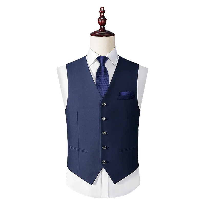 Men's tie with delicate stripes-Blue Solid Silk Kid's Tie Pocket Square Set