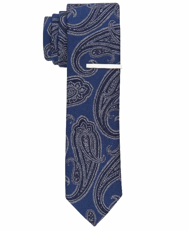 Men's tie with paisley pattern-Corbin Paisley Slim Tie