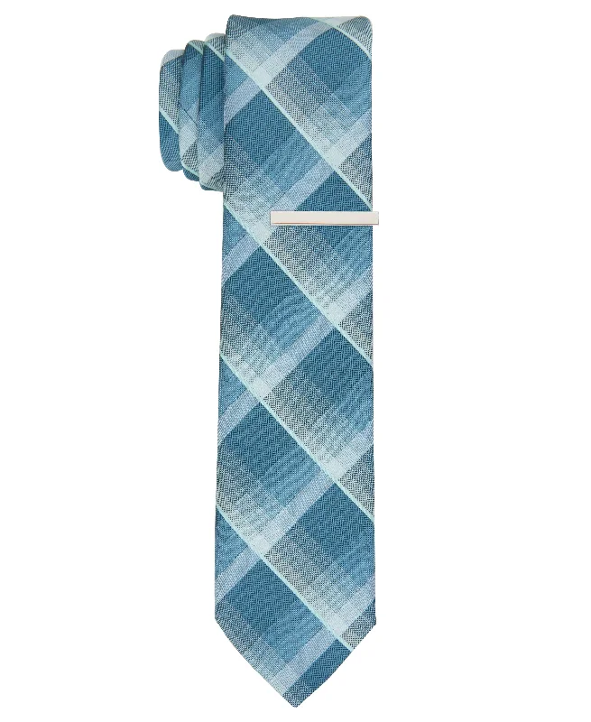 Best quality men's tie-Cormick Plaid Slim Tie