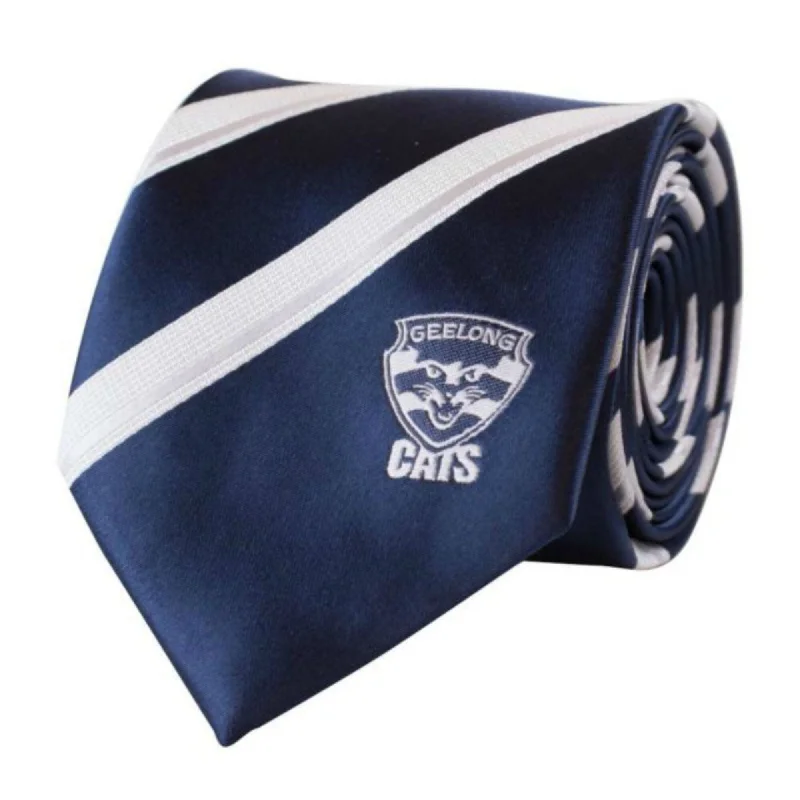 Men's tie for a stylish look-Geelong AFL Microfibre Tie