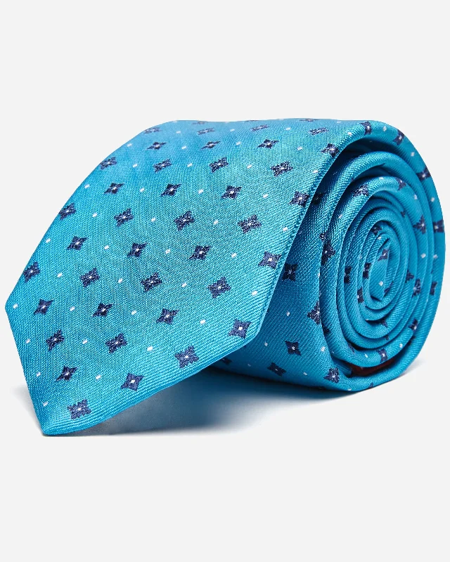 Men's tie for upscale business meetings-Globe Silk Tie