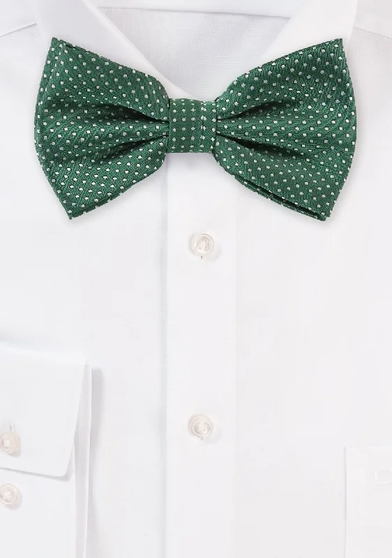 Men's tie for a stylish look-Hunter Pin Dot Bowtie