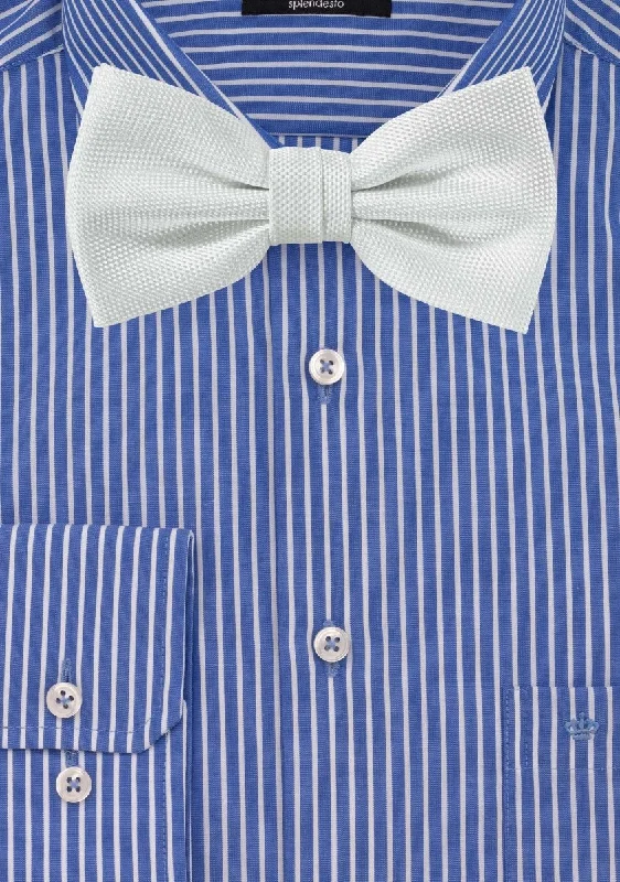 Best men's tie for casual Friday-Ivory MicroTexture Bowtie