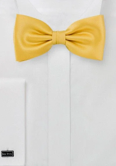 Men's tie with a chic modern pattern-Lemon Solid Bowtie