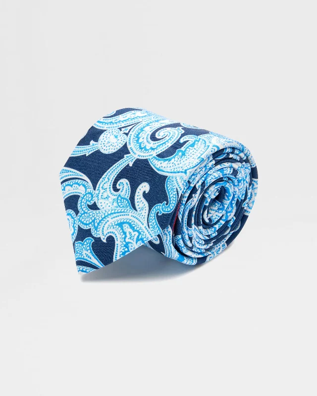 Men's tie with paisley pattern-Limbo Silk Tie