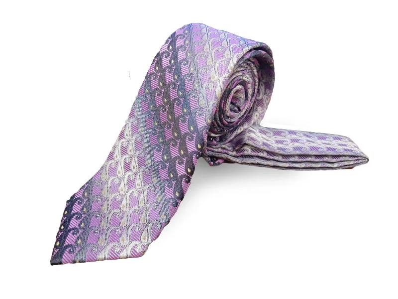 Purple/Silver/Blk Paisley