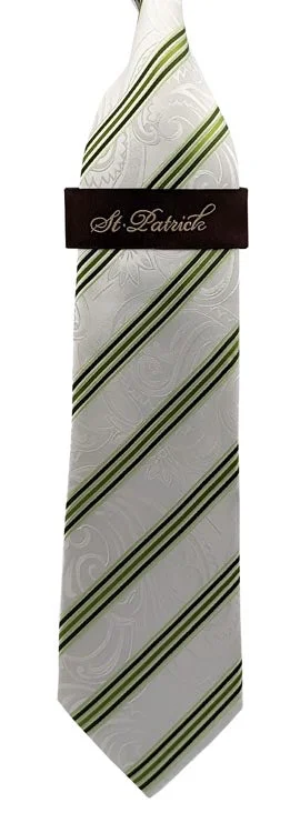 Lime/White Paisley/Stripes