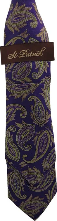 Purple/Lime Paisley