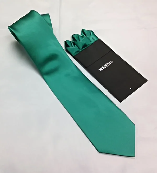 Men's high-quality designer tie-Men’s Solid Tie/Hanky