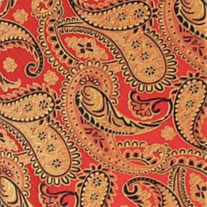 Red/Gold Paisley