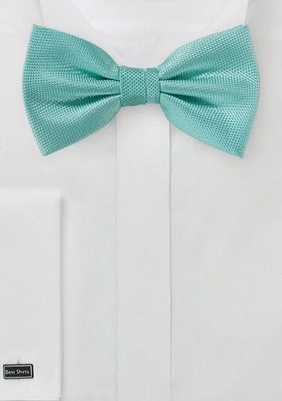 Luxury men's tie for wedding-Mermaid MicroTexture Bowtie