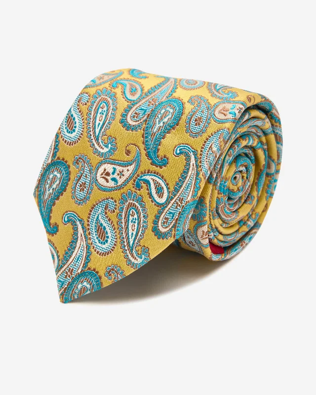 Modern men's necktie for work-Naru Silk Tie