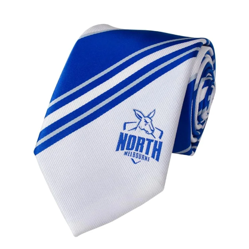 Men's tie for winter wedding-North Melbourne AFL Microfibre Tie