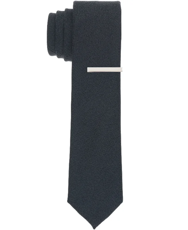 Men's tie with polka dots-Oxford Solid Slim Tie