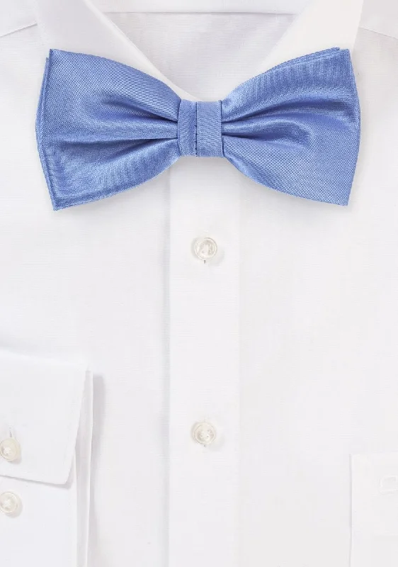 Men's tie with polka dots-Periwinkle Solid Bowtie