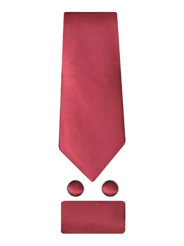 Men's tie with minimalistic pattern-PLAIN SILK MAROON TIE