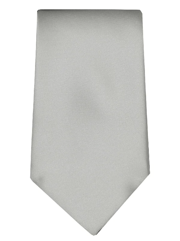 Elegant men's necktie for business events-PLAIN WHITE TIESET