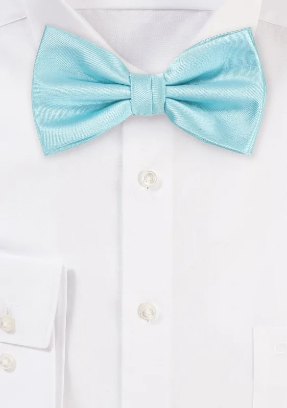 Soft men's silk tie-Pool Solid Bowtie