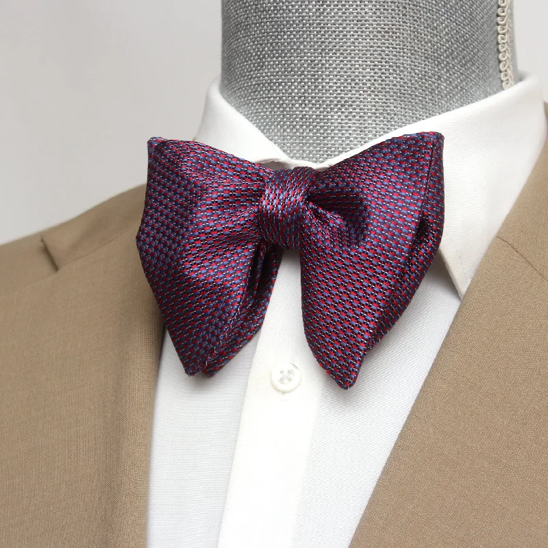 Men's tie for special occasions-Purple Big Butterfly Silk Bow Tie